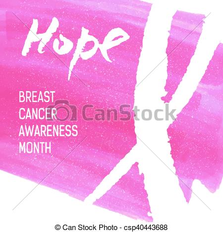 450x470 Vector Watercolor Pink Ribbon
