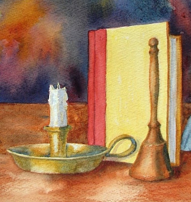 378x400 Sketch, Draw, Paint! Bell, Book Amp Candle, Watercolor