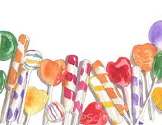 Watercolor Candy