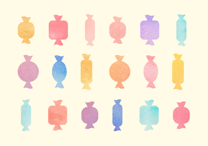 700x490 Free Watercolor Candy Vector