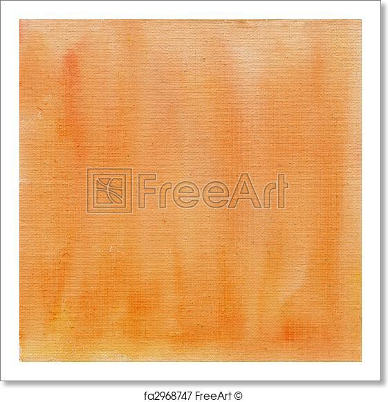 561x581 Free Art Print Of Peach Color Watercolor Abstract With Canvas