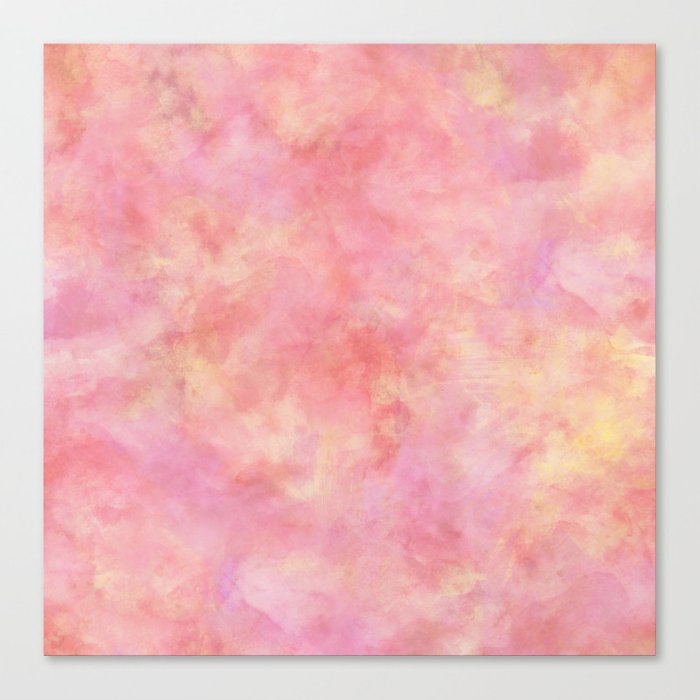 700x700 Blush Pink Amp Peach Marble Watercolor Texture Canvas Print By