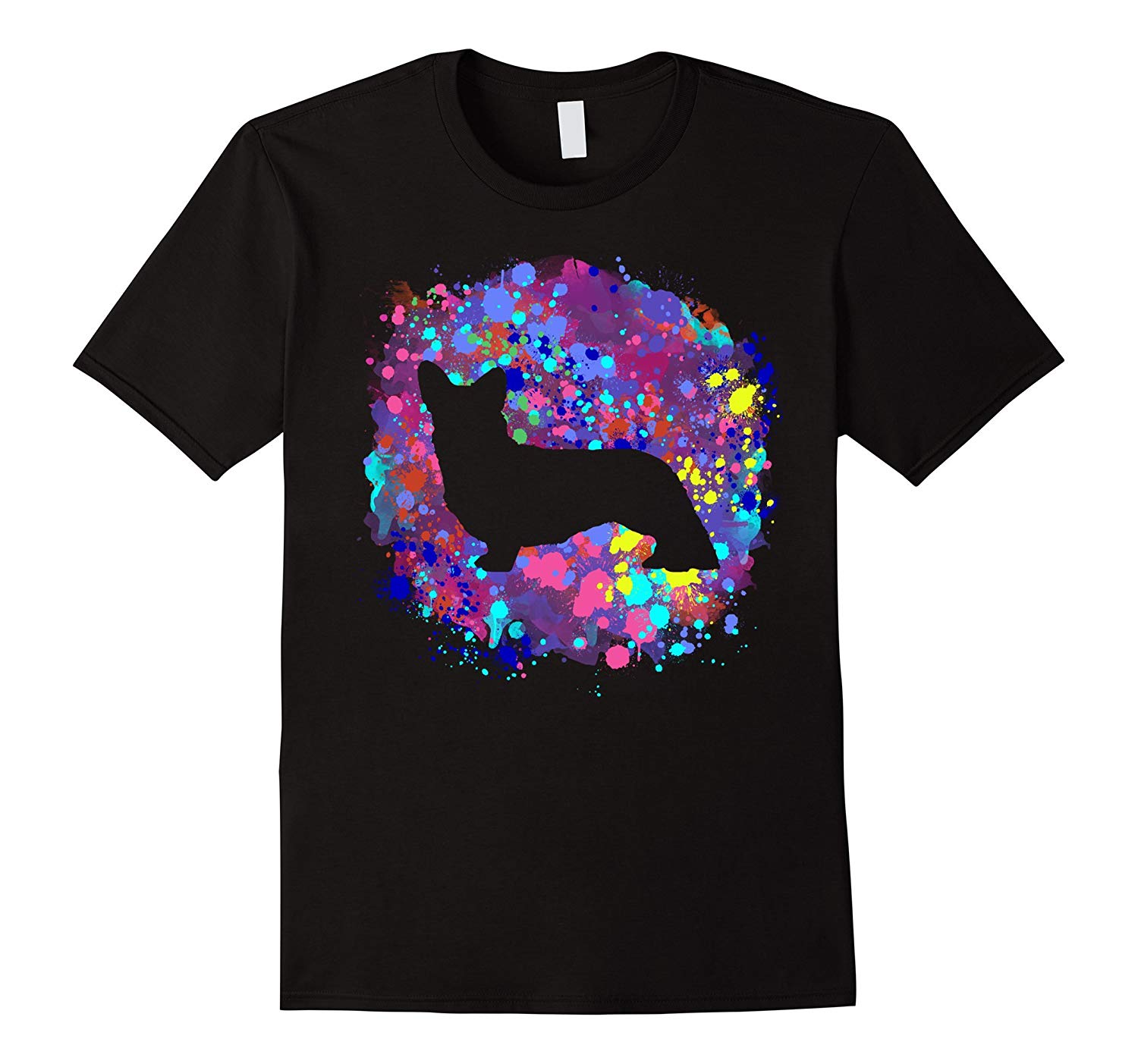 1500x1403 Cardigan Welsh Corgi Tshirt Graphic Dog Tee Shirt Watercolor Td