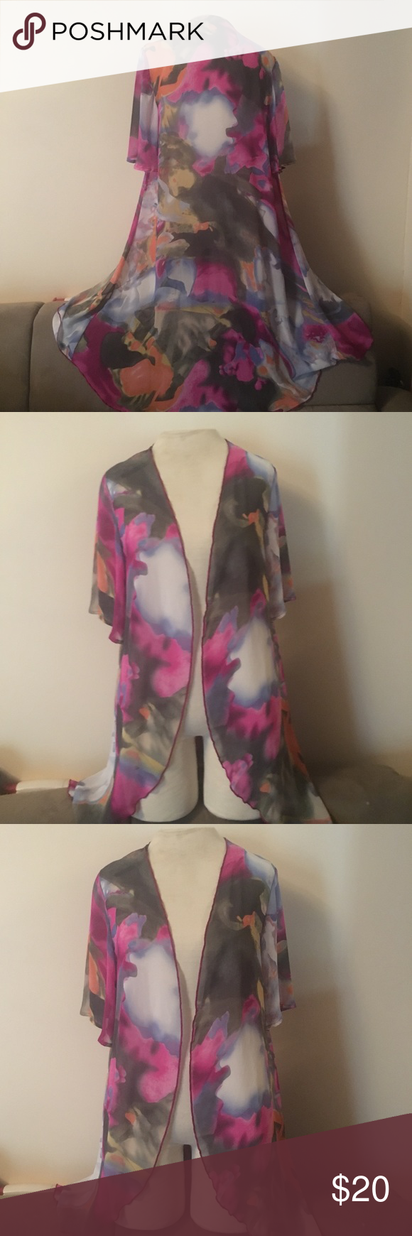580x1740 Forever 21 Watercolor Cardigan Duster My Posh Picks