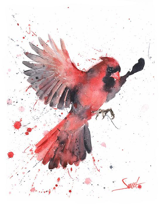 550x700 Cardinal Painting