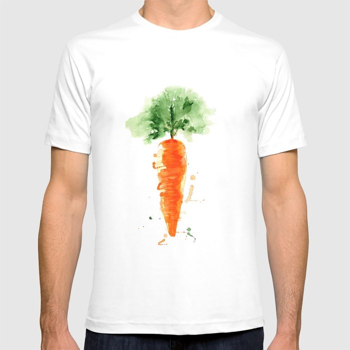 700x700 Watercolor Orange Carrot. Organic Vegetable. Original Watercolour
