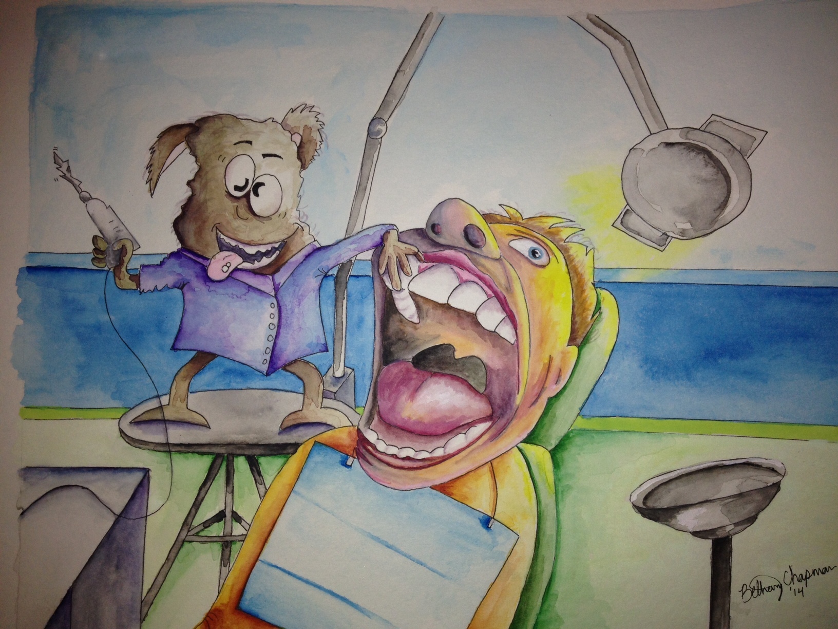 1632x1224 Design A Cartoon Animal Watercolor Fuzzy Dragon