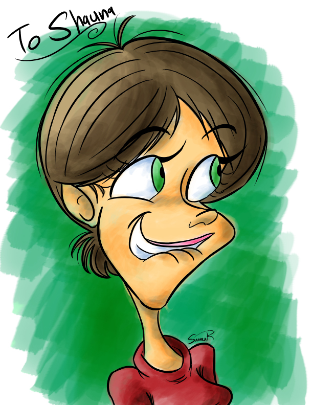 612x792 Watercolor Cartoon Shauna By Happydoodle