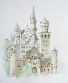 Watercolor Castle