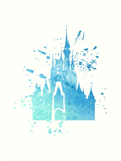 413x549 Watercolor Castle Art Prints By Kimhutton Redbubble