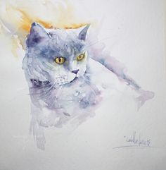236x241 Watercolor, Sketches, Sketch, Cat Eyes, Exercises, Eyes, Animal