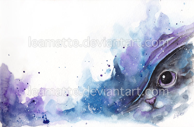 800x524 Watercolor Cat