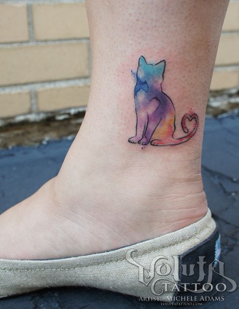 487x630 Meow! The Best Cat Tattoos Ever Tattoos Beautiful