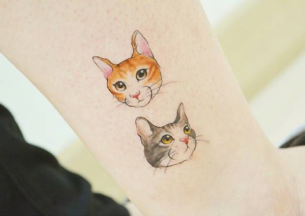 600x426 117 Cat Tattoos That Are Way Too Purrfect!