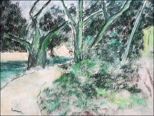 500x377 How To Use Water As A Blending Medium With Chalk Pastels