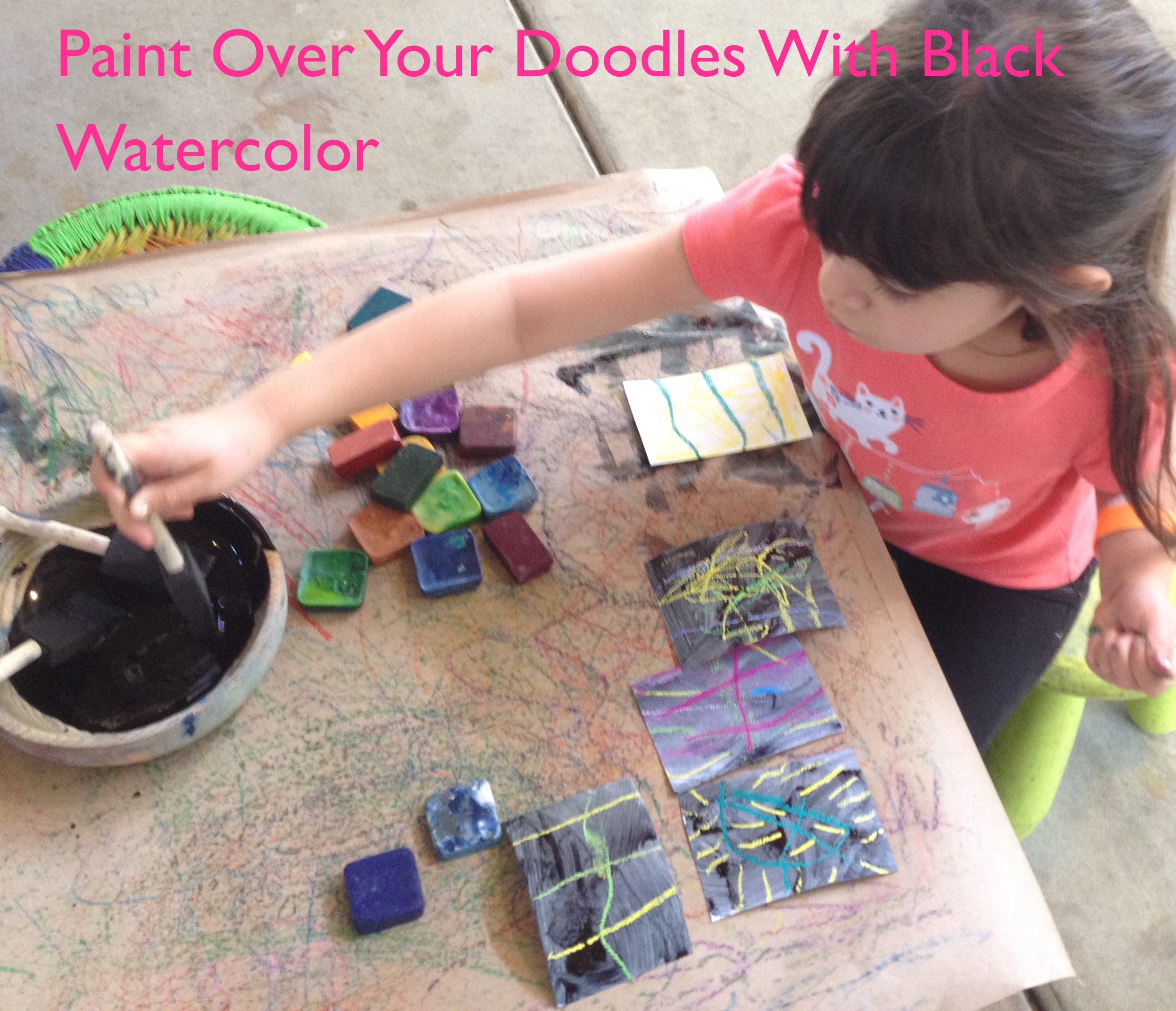 2484x2135 Painting Project Watercolor Resist Crayons, Chalk Effect, Kids