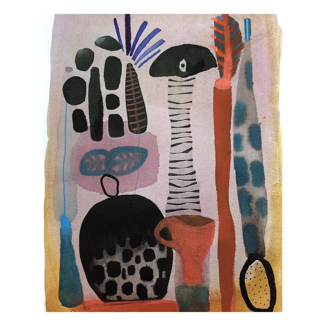 1080x1080 Watercolor Chalk Painting By Emma Larsson @zebrakadebra Art I