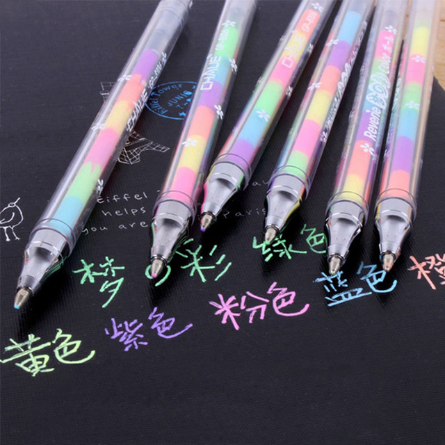 640x640 6 Color In One Pen Watercolor Liquid Chalk Pen Marker Highlighter