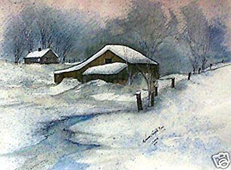 463x342 Holloway Farm 2 By Anna S. Ray Watercolor Amp Chalk