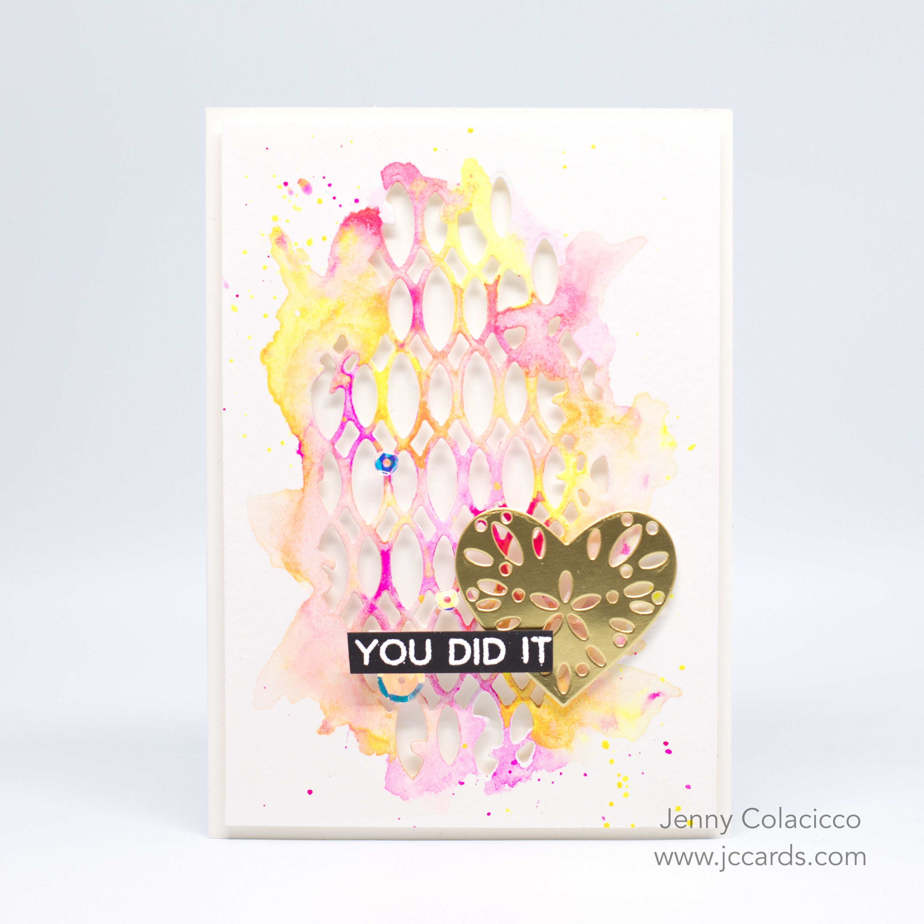 3012x3012 Neon Watercolor Die Cuts With Poppystamps