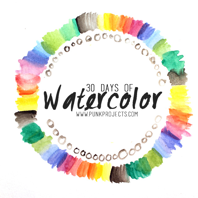 640x640 Punk Projects 30 Days Of Watercolor Want To Join Me