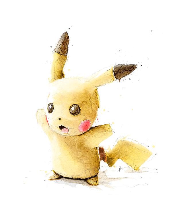596x735 Lovely Watercolor Illustrations Of Popular Characters