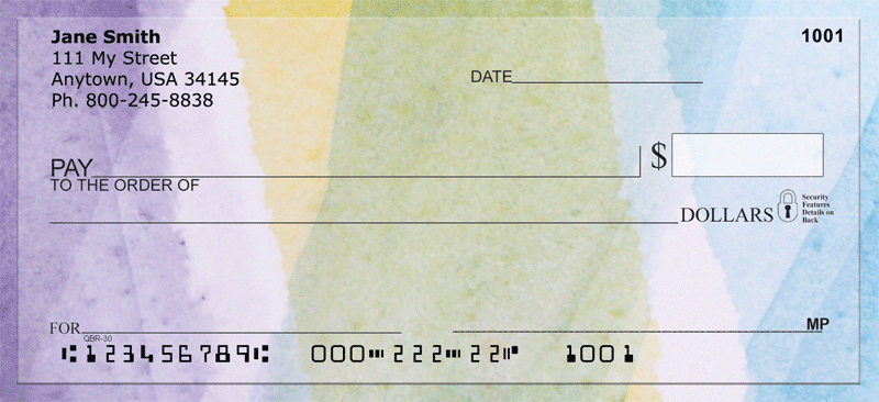 800x366 Watercolor Wonders Personal Checks
