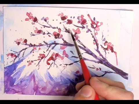 480x360 How To Paint A Cherry Blossom Tree