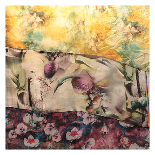 500x500 Floral Chiffon Fabric