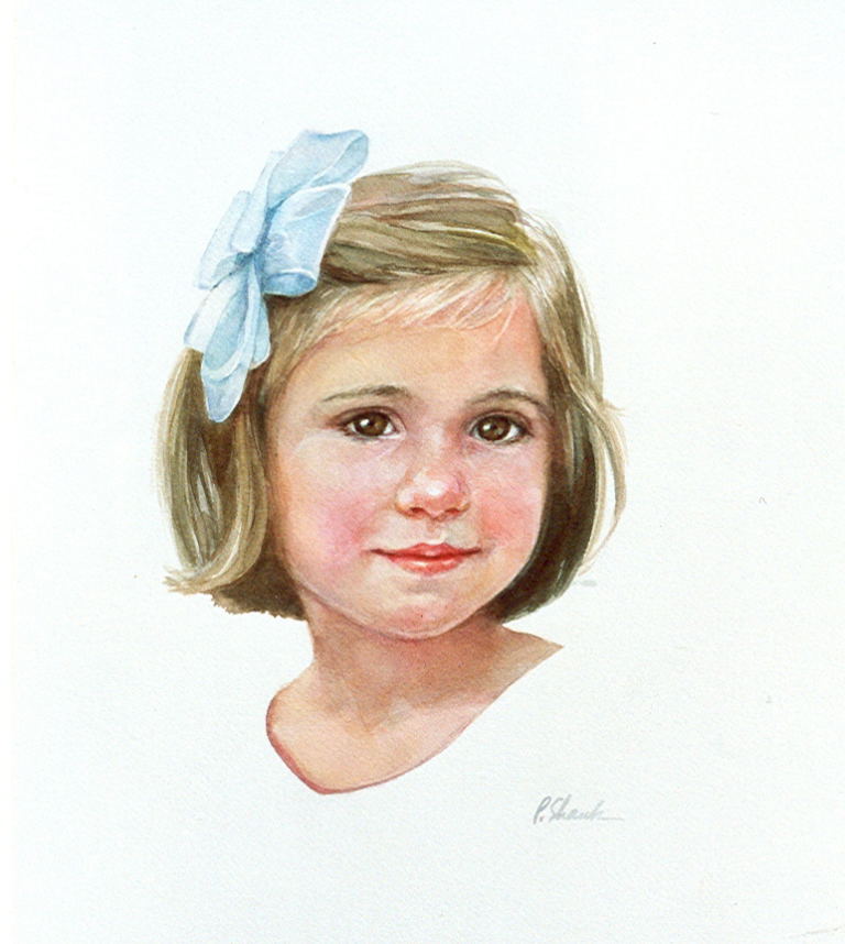 768x858 Watercolor Portraits
