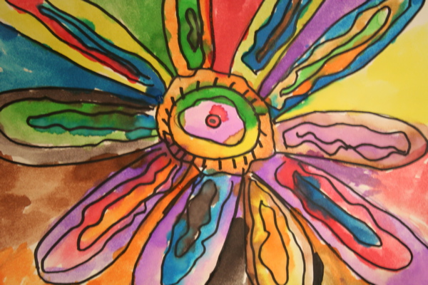 600x400 Collection Of Kids Watercolor Drawing High Quality, Free