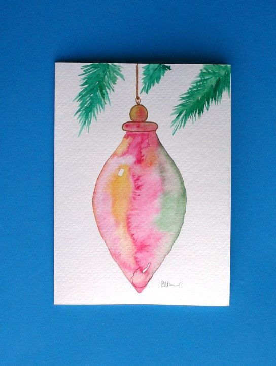 Watercolor Christmas Card Ideas at GetDrawings | Free download