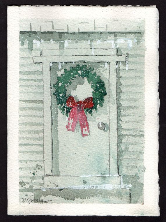 570x762 Watercolor Christmas Card