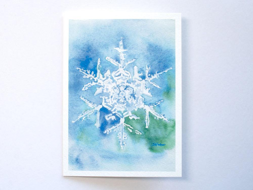 1000x751 Art Watercolor Christmas Card Ideas