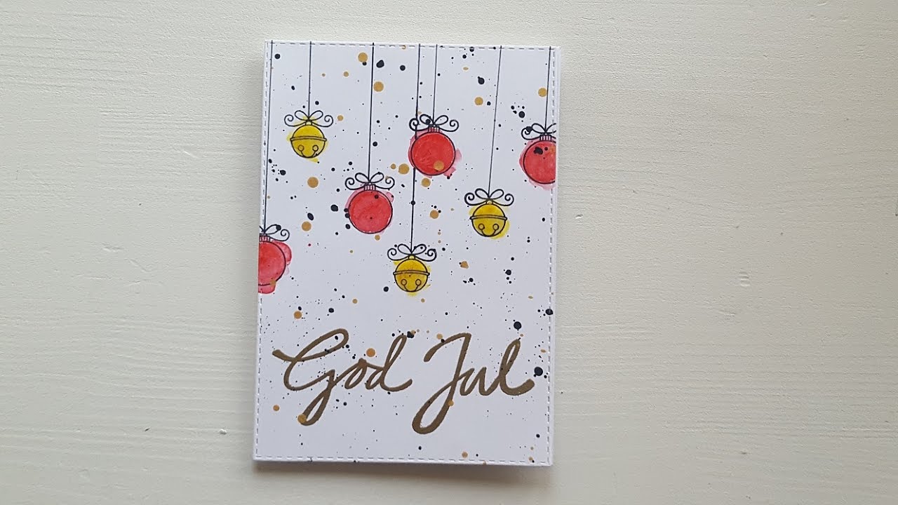 1280x720 Christmas Card Diy Card Making, Watercolor, Mft