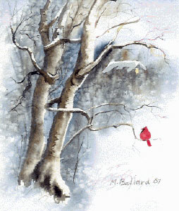 254x300 Make Your Own Christmas Cards, Free Art Lesson