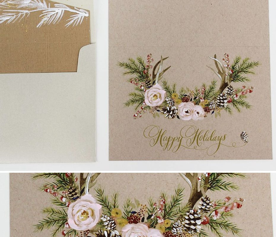 931x800 Watercolor Christmas Cardsmomental Designs