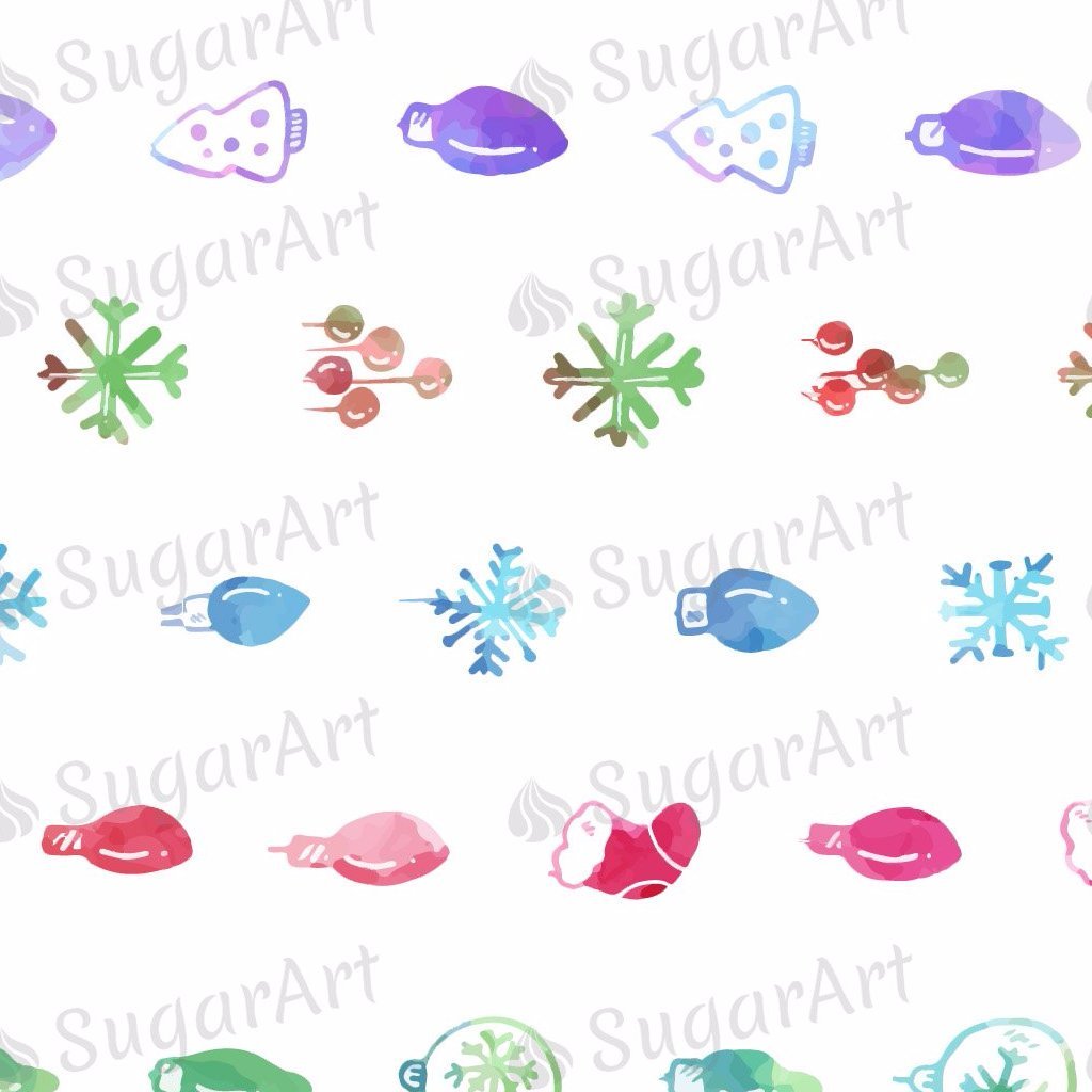 1024x1024 Watercolor Christmas Lights