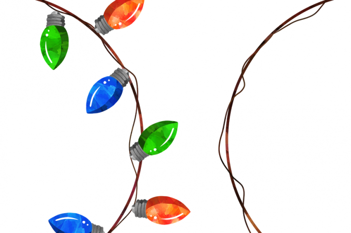 720x479 Watercolor Christmas Lights Clipart By Digitalartsi
