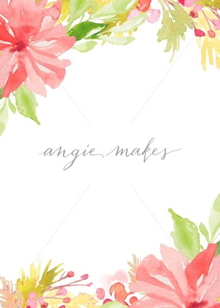 428x600 Watercolor Christmas Card Template. Cute Watercolor Christmas Card