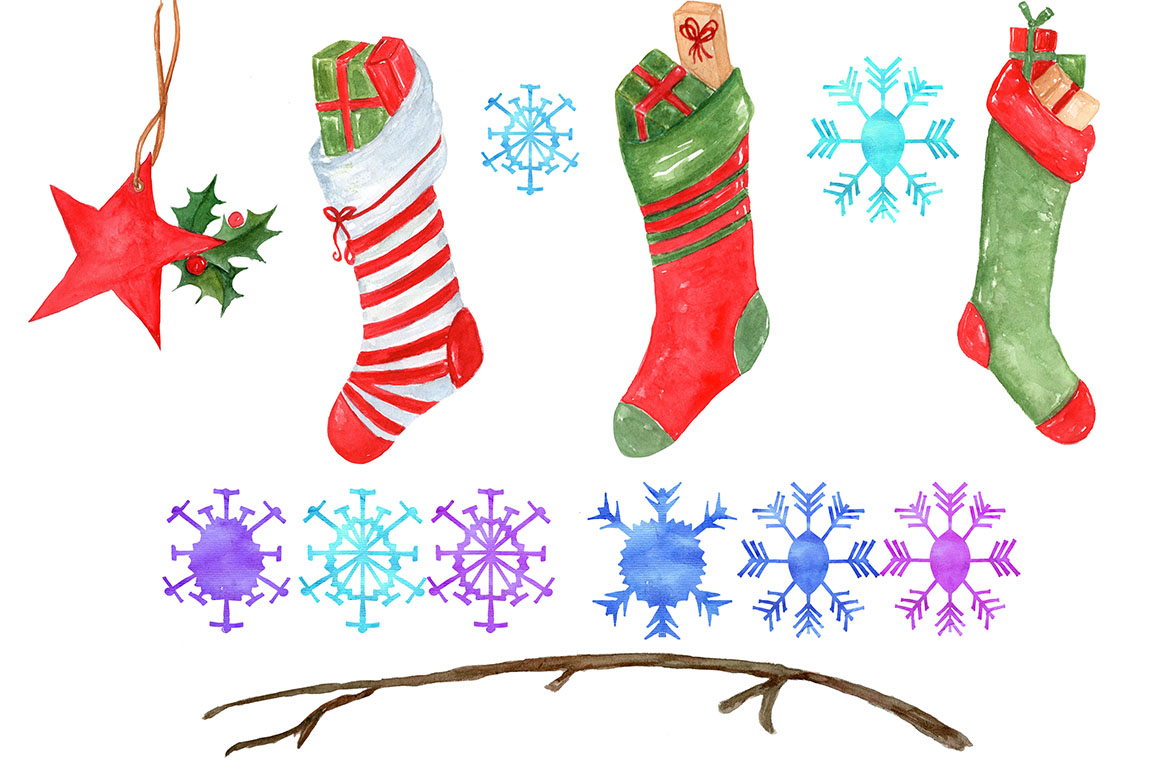 1162x775 Watercolor Christmas Clipart By Vivastarkids