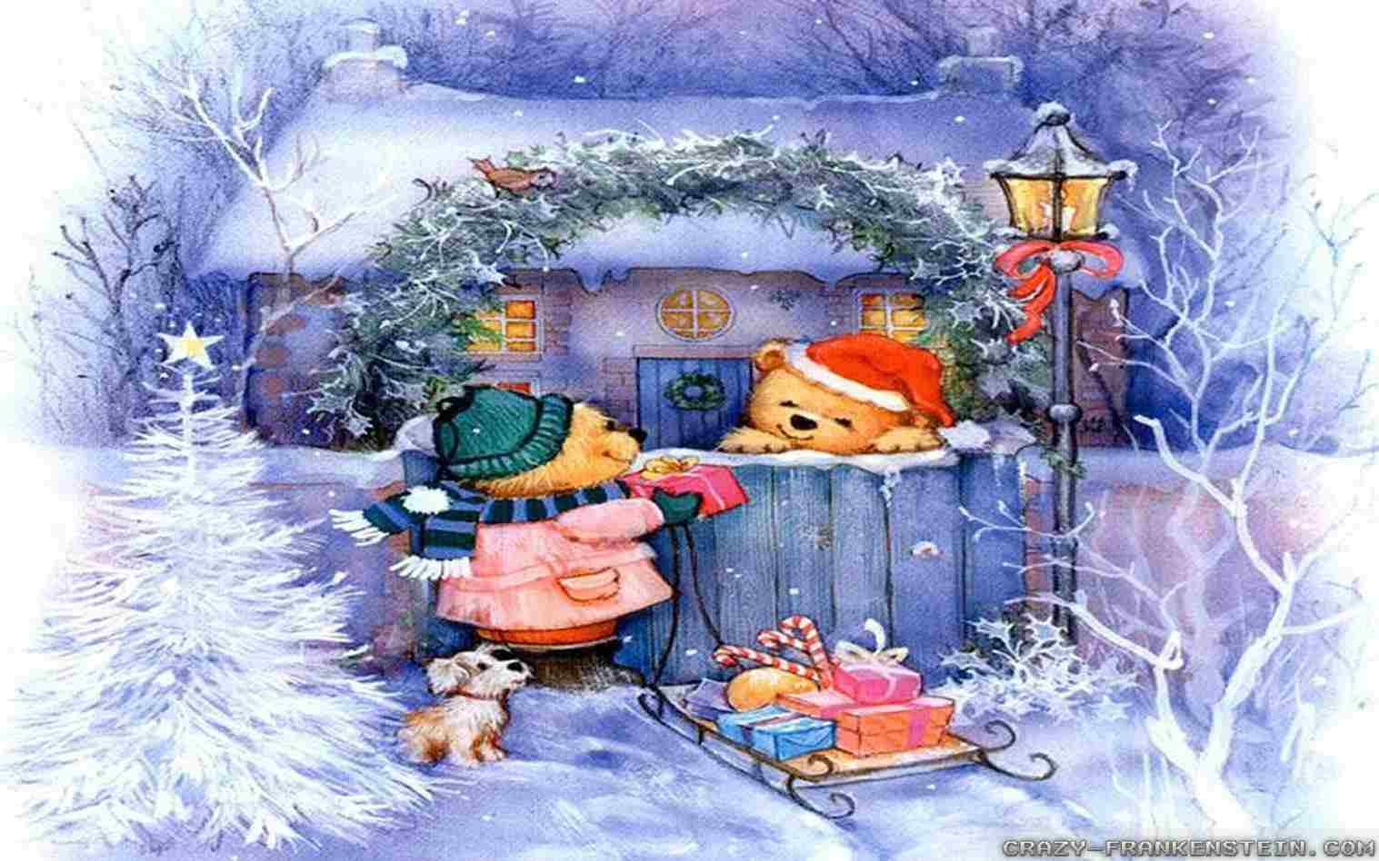 1517x948 And Textures Rhcom This Watercolor Christmas Scenes