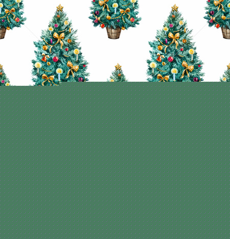 450x468 Watercolor Christmas Tree Pattern
