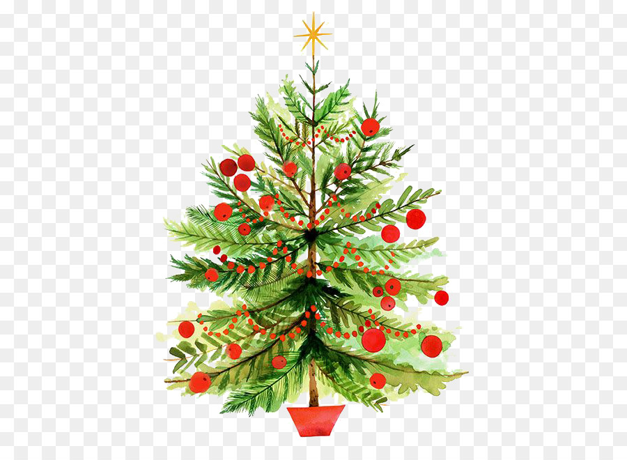 900x660 Christmas Tree Illustration