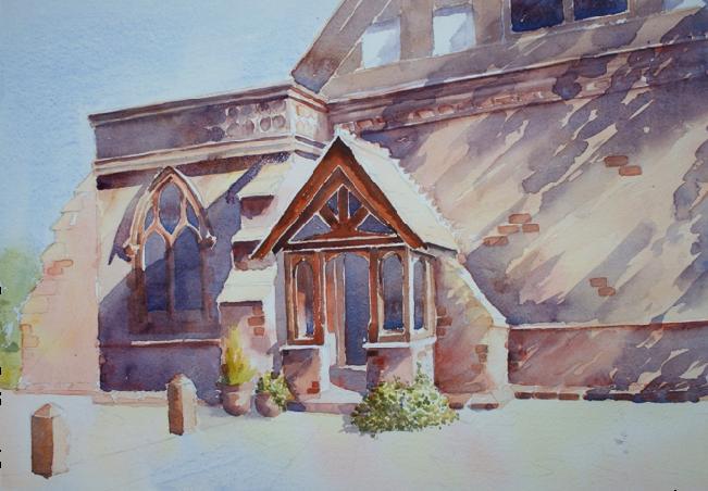 651x452 How To Paint A Church In Watercolour Arttutor