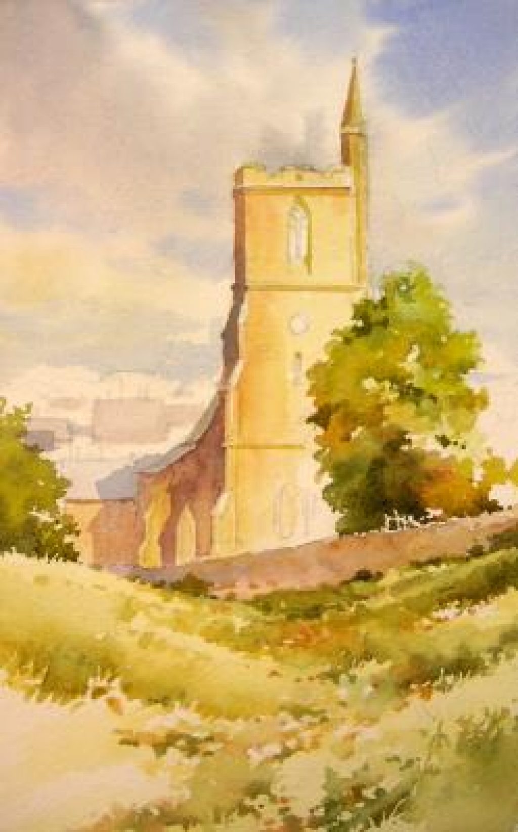 1024x1644 Watercolor Painting Lesson English Church Roland Lee
