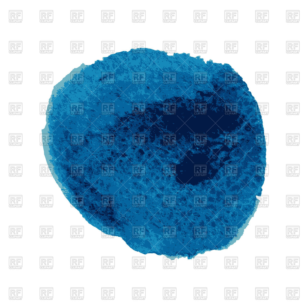 1200x1200 Decorative Blue Watercolor Circle Vector Image Vector Artwork Of