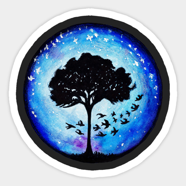 630x630 Watercolor Circle Galaxy