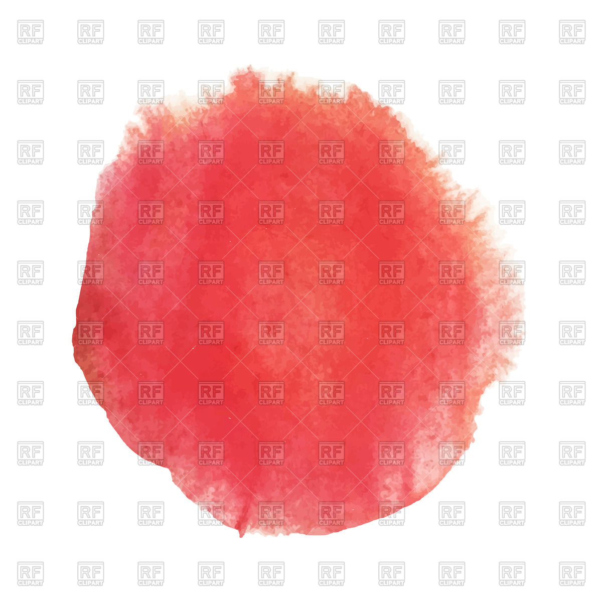 1200x1200 Bright Red Watercolor Circle Vector Image Vector Artwork Of