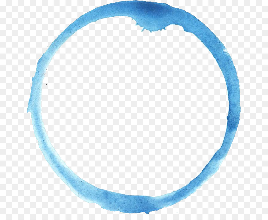 900x740 Circle Blue Watercolor Painting